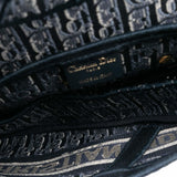 Dior Oblique Embroidered Canvas Saddle Bag