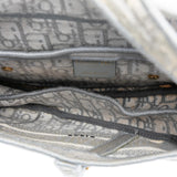 Dior Oblique Embroidered Canvas Saddle Bag
