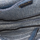 Dior Oblique Embroidered Denim Saddle Bag