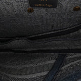 Dior Oblique Embroidered Denim Saddle Bag