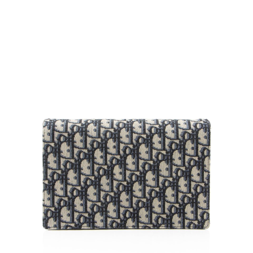 Dior Oblique Medium Saddle Pouch with Chain