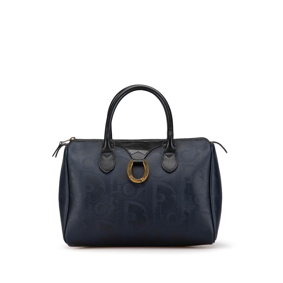 Dior Oblique Trotter Coated Canvas Boston Bag