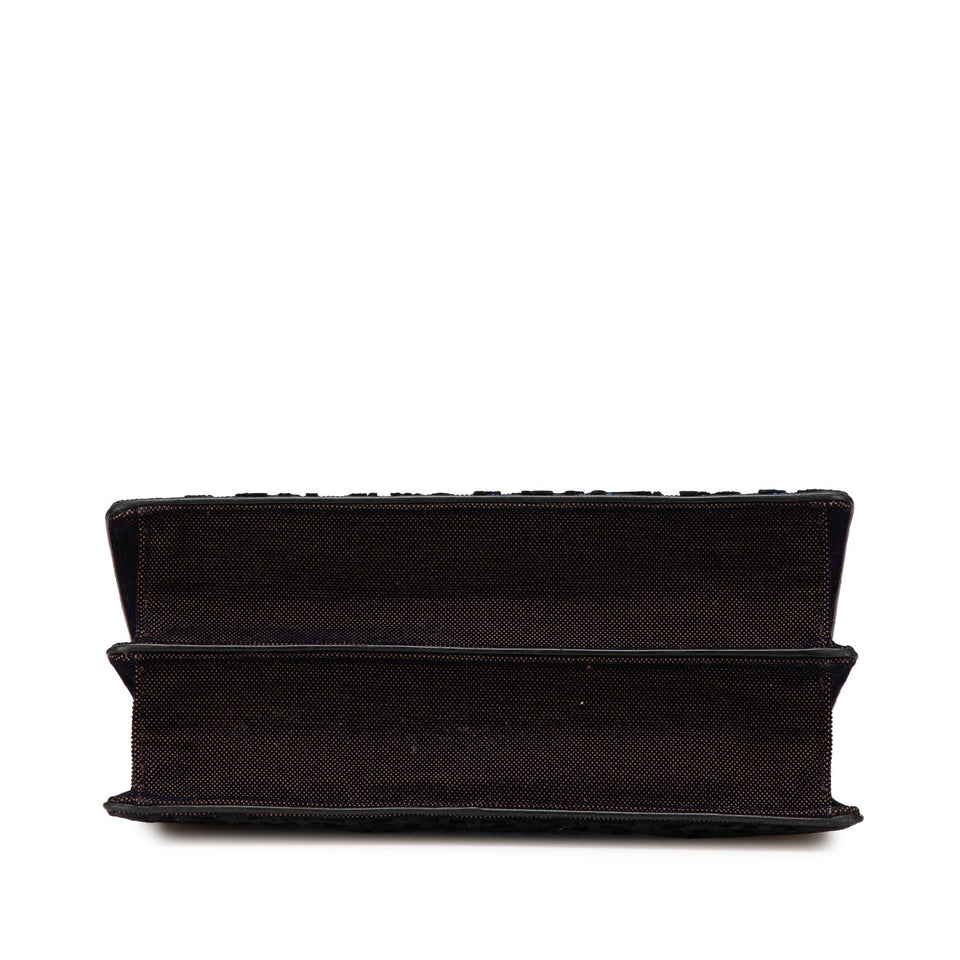 Dior Oblique Velvet Diorama Satchel