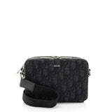 Dior Oblique Double Zipped Pouch Crossbody