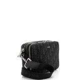 Dior Oblique Double Zipped Pouch Crossbody