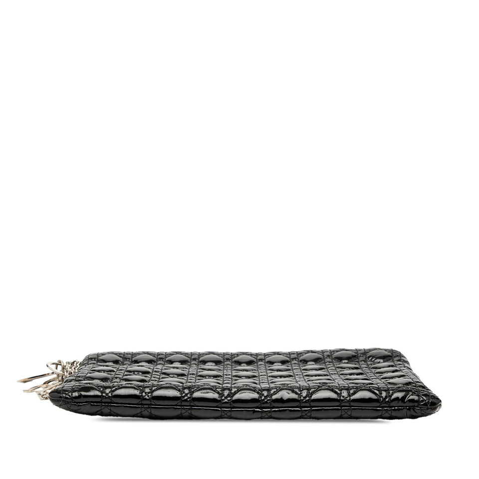 Dior Patent Cannage Panarea Clutch