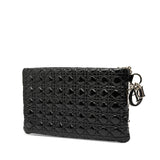 Dior Patent Cannage Panarea Clutch