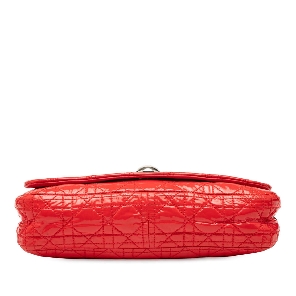 Dior Patent Cannage Rendezvous Shoulder Bag