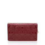 Dior Patent Leather Cannage Lady Dior Wallet on Chain (SHF-w2ghq7)