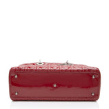 Dior Cannage Patent Leather Lady Dior Large Tote