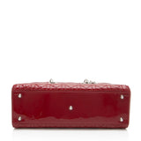 Dior Patent Leather Lady Dior Large Tote (SHF-Fee2T5)