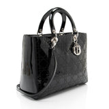 Dior Patent Leather Lady Dior Large Tote