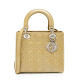 Dior Patent Leather Lady Dior Medium Tote