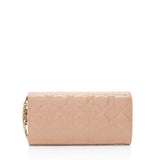 Dior Patent Leather Lady Dior Wallet on Chain