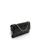 Dior Patent Leather Lady Dior Wallet on Chain