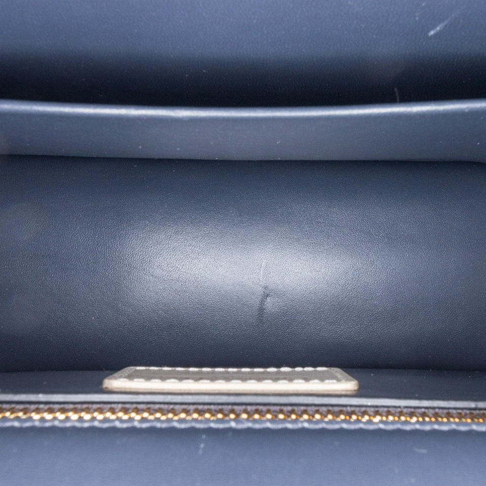 Dior Patent Microcannage 30 Montaigne Chain Flap