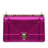 Dior Patent Microcannage Diorama Crossbody Bag (SHG-D2JEVN)