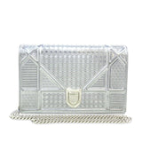 Dior Patent Microcannage Diorama Wallet on Chain (SHG-Lyb37J)