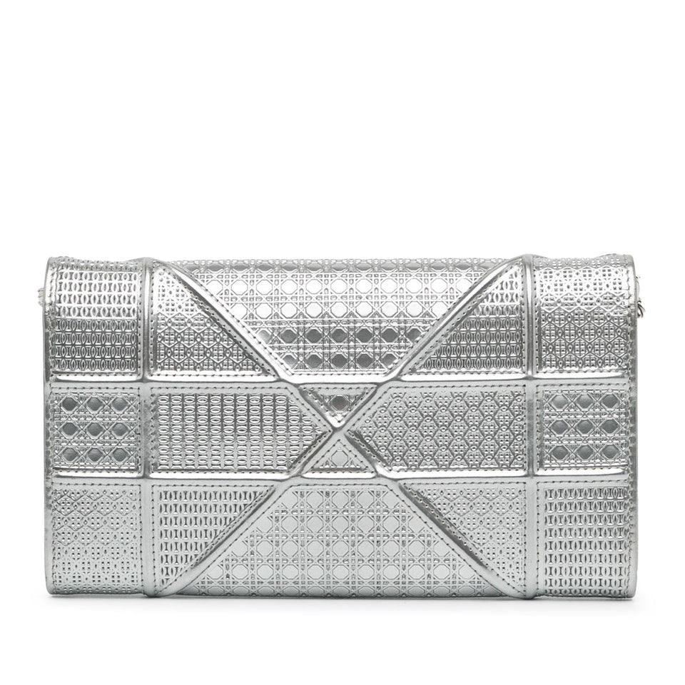 Dior Patent Microcannage Diorama Wallet on Chain (SHG-1ZSxWm)