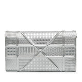 Dior Patent Microcannage Diorama Wallet on Chain (SHG-1ZSxWm)