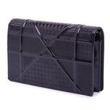 Dior Patent Microcannage Diorama Wallet on Chain