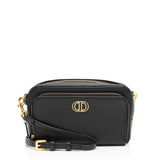 Dior Pebbled Leather Caro Double Pouch Crossbody
