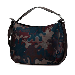 Dior Peter Doig Canvas Camouflage Soft Saddle Bag (SHG-Cn70Uz)