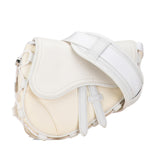 Dior Sacai Technical Fabric and Leather Saddle Bag