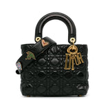 Dior Small Crinkled Patent Cannage Lucky Badges My Lady Dior (SHG-RZhaEd)