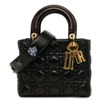Dior Small Crinkled Patent Cannage Lucky Badges My Lady Dior (SHG-Skvge5)