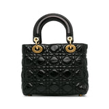 Dior Small Crinkled Patent Cannage Lucky Badges My Lady Dior