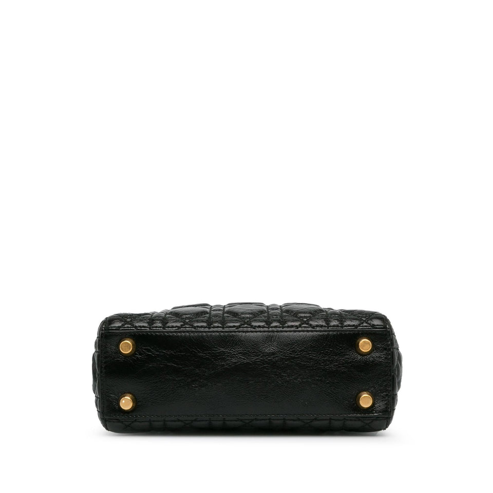Dior Small Crinkled Patent Cannage Lucky Badges My Lady Dior