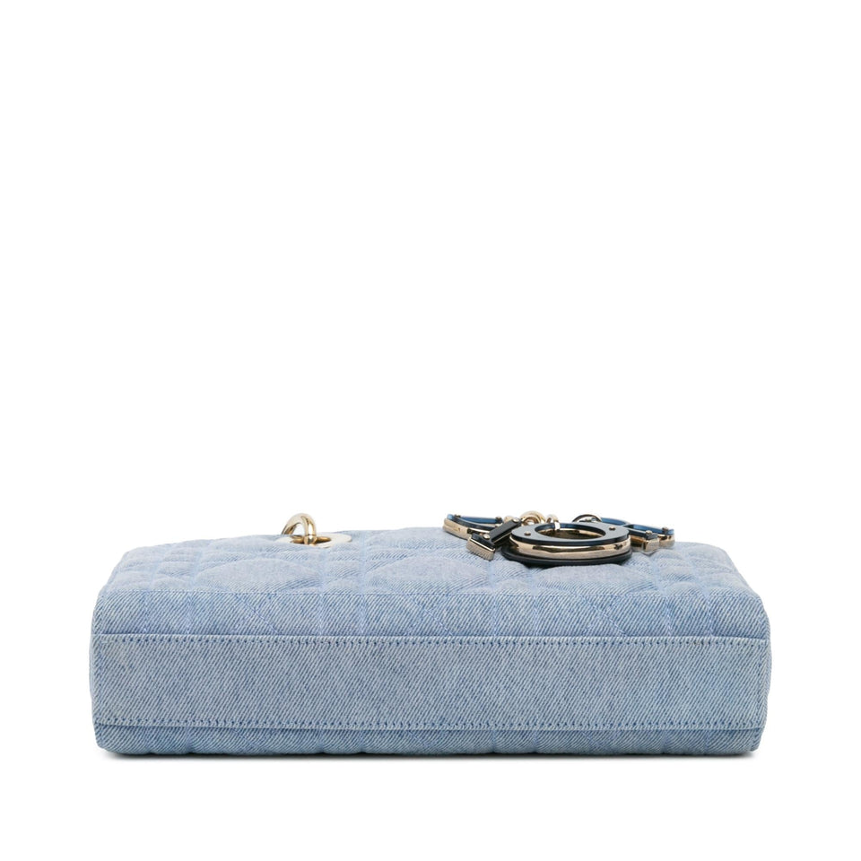 Dior Small Denim Macrocannage Lady D Joy