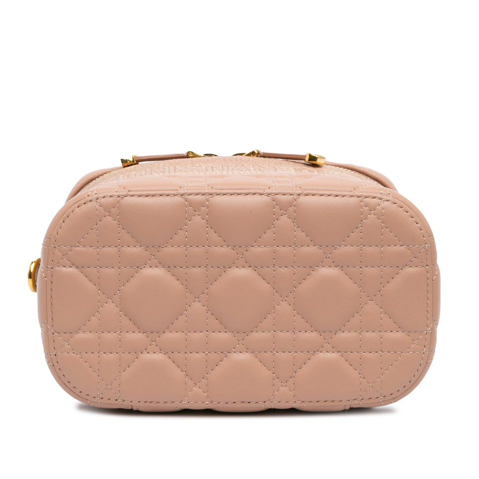 Dior Small Lambskin Cannage DiorTravel Vanity Case