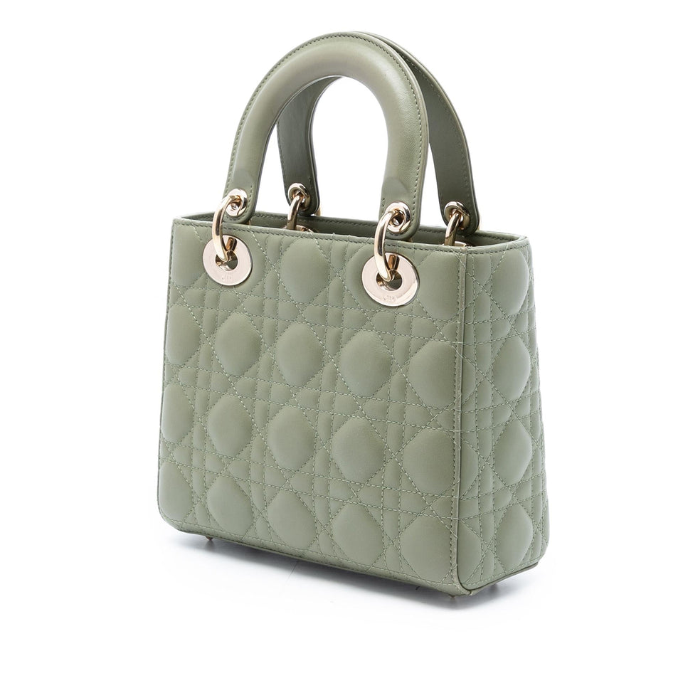 Dior Small Lambskin Cannage Lady Dior