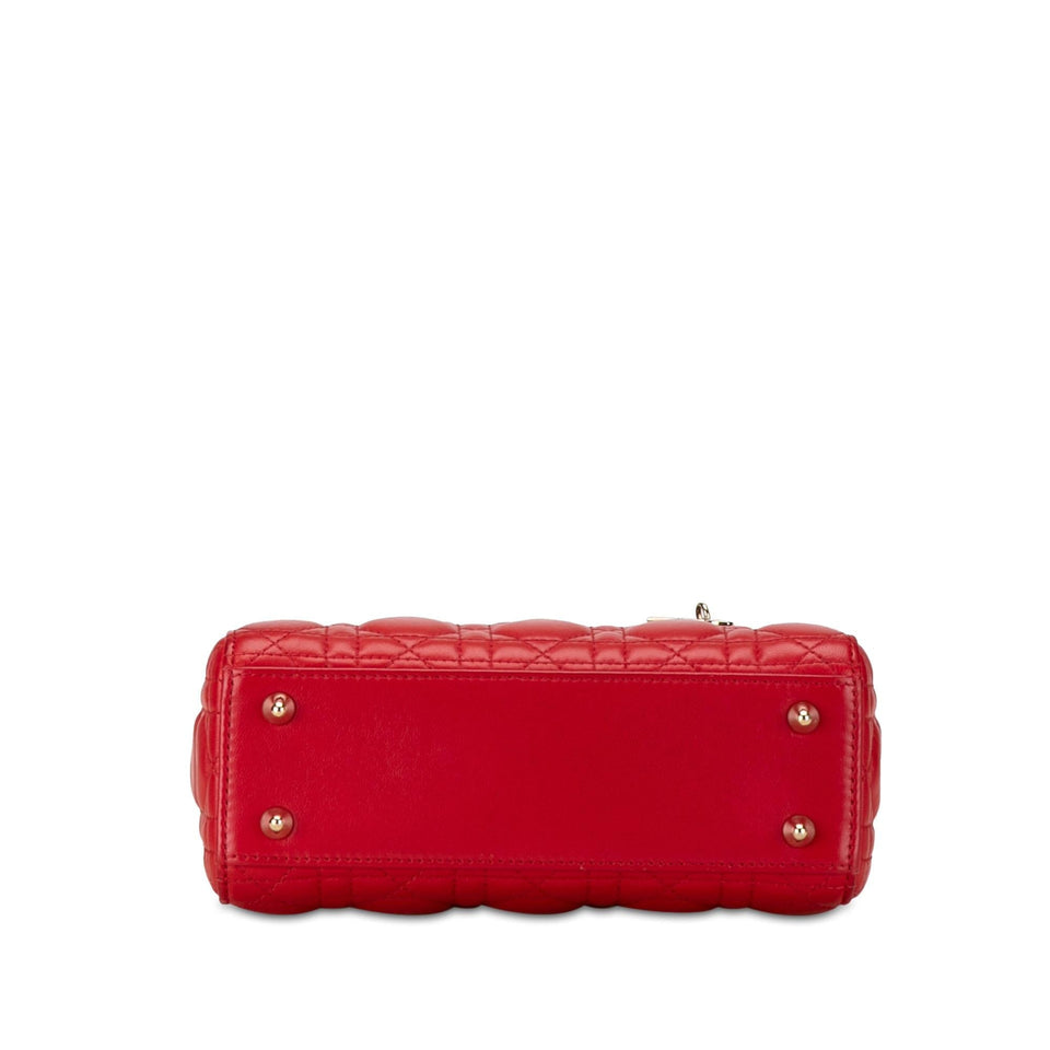 Dior Small Lambskin Cannage Lucky Badges My Lady Dior (SHG-N8EDnr)