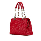 Dior Small Lambskin Cannage Soft Zipped Shopping Tote (SHG-AncejF)