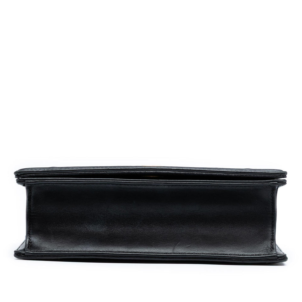 Dior Small Lambskin Studded Diorama Flap