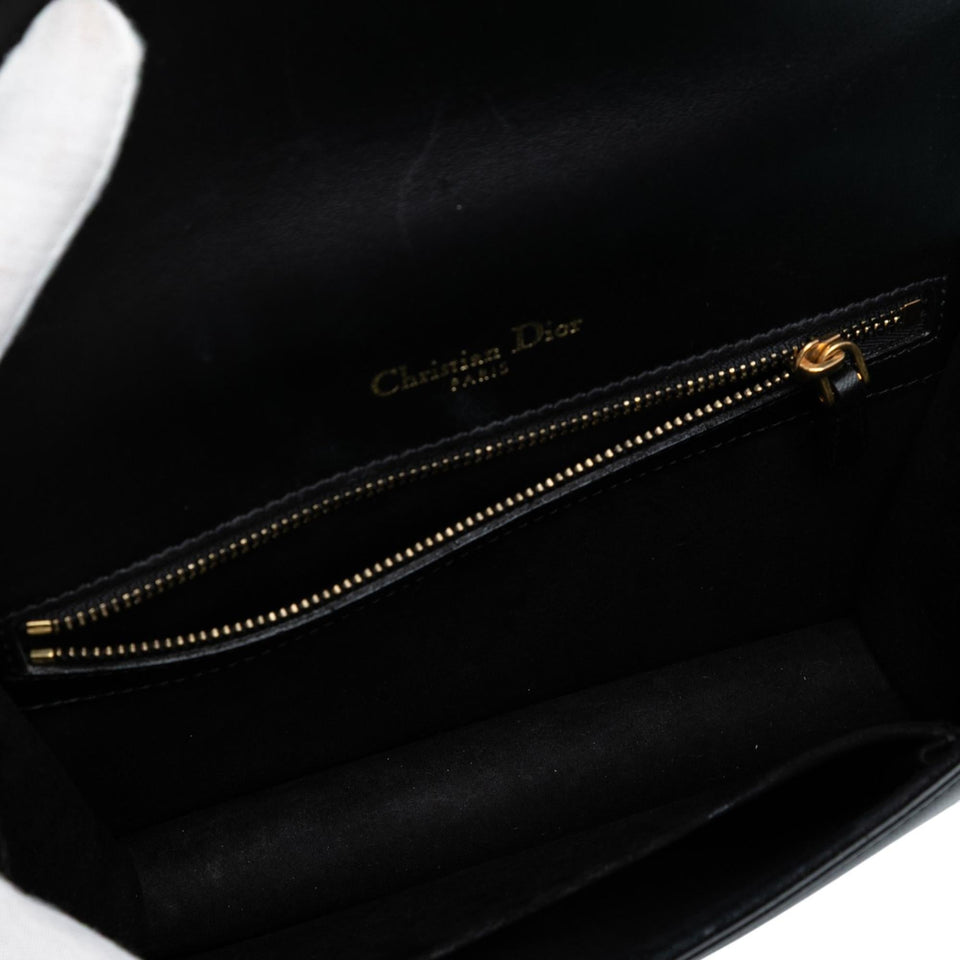 Dior Small Lambskin Studded Diorama Flap