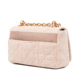 Dior Small Linen Macrocannage Caro Bag