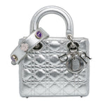 Dior Small Metallic Grained Calfskin Cannage Lucky Badges My Lady Dior (SHG-JrV0kw)