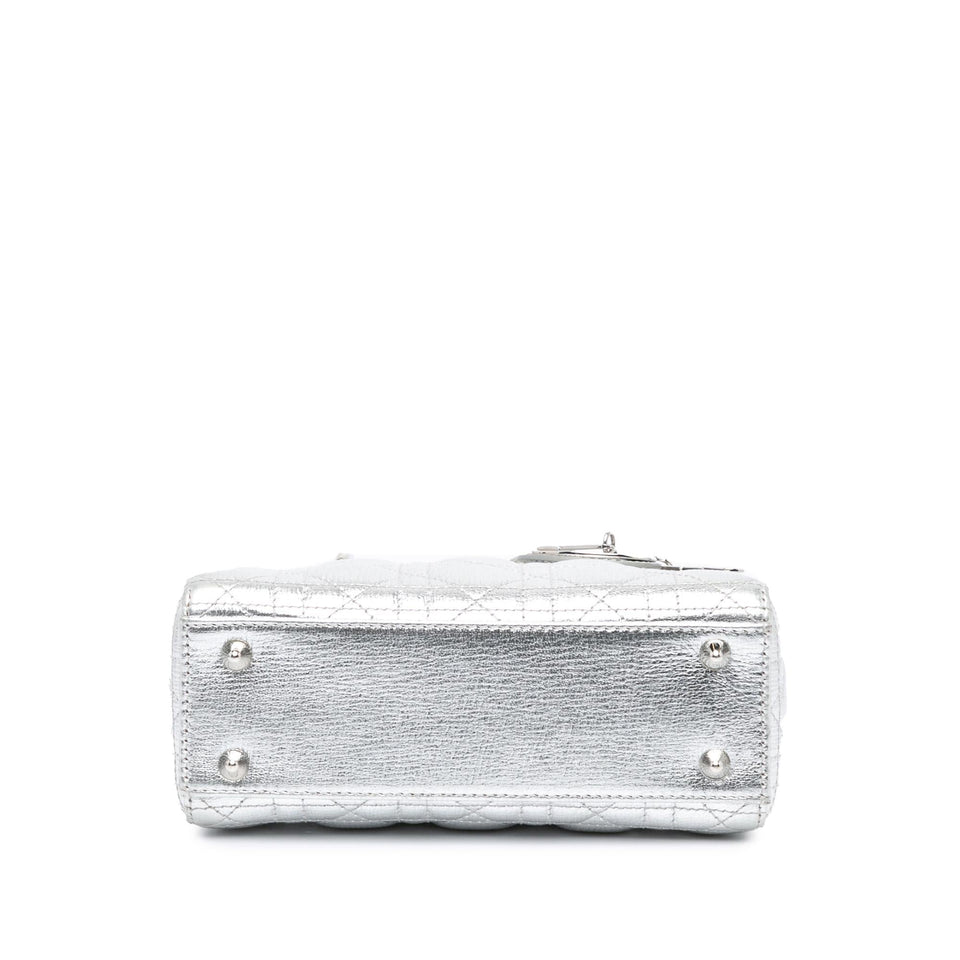 Dior Small Metallic Grained Calfskin Cannage My ABCDior Lady Dior