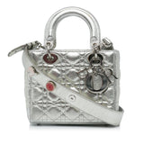 Dior Small Metallic Grained Calfskin Cannage My ABCDior Lady Dior