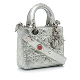 Dior Small Metallic Grained Calfskin Cannage My ABCDior Lady Dior