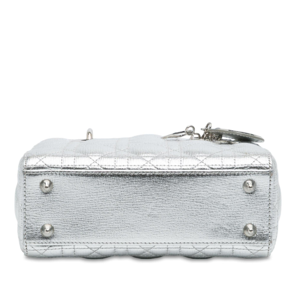 Dior Small Metallic Grained Calfskin Cannage My ABCDior Lady Dior