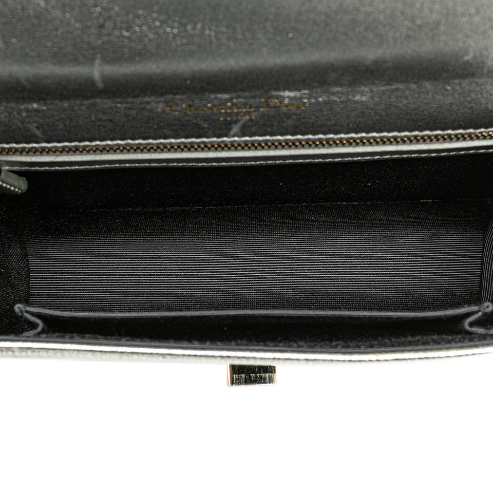 Dior Small Metallic Grained Calfskin Diorama Flap