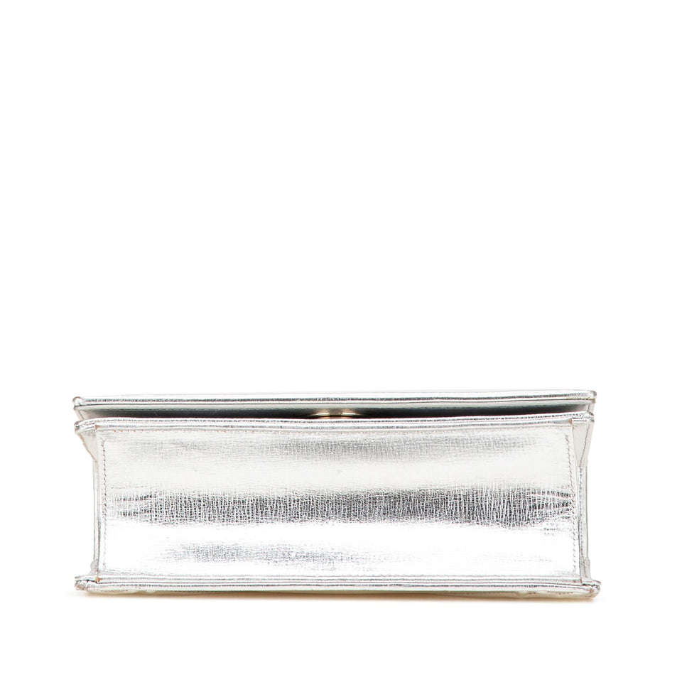 Dior Small Metallic Grained Calfskin Diorama Flap
