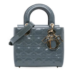 Dior Small Patent Cannage Lady Dior