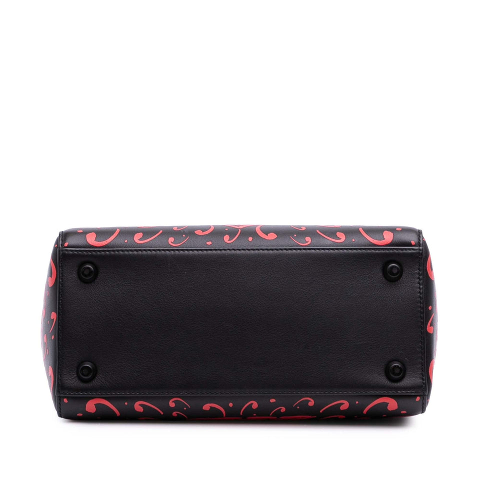 Dior Small Smooth Calfskin Painted Heart Clover Lady Dior