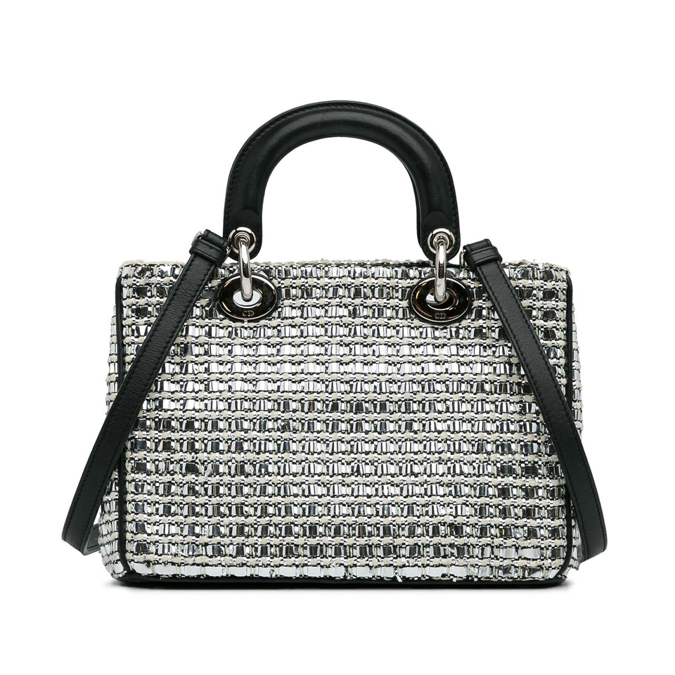 Dior Small Tweed Patch Diorissimo Tote (SHG-HovcIt)